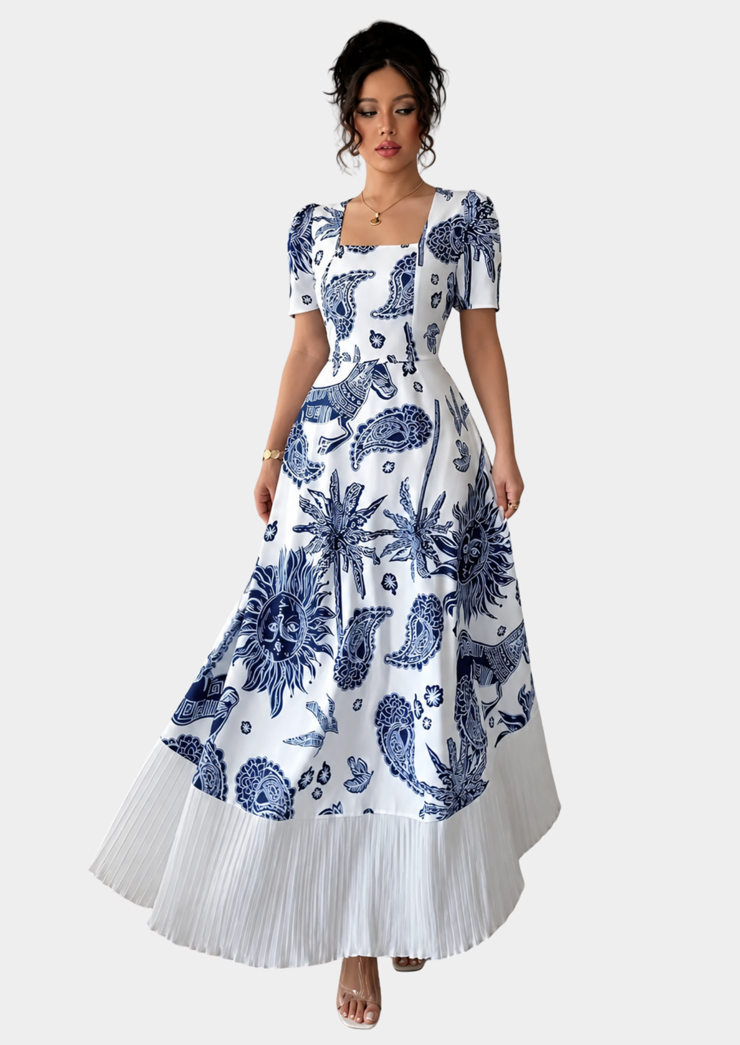 Women’s Maxi Dress with Graphic Print