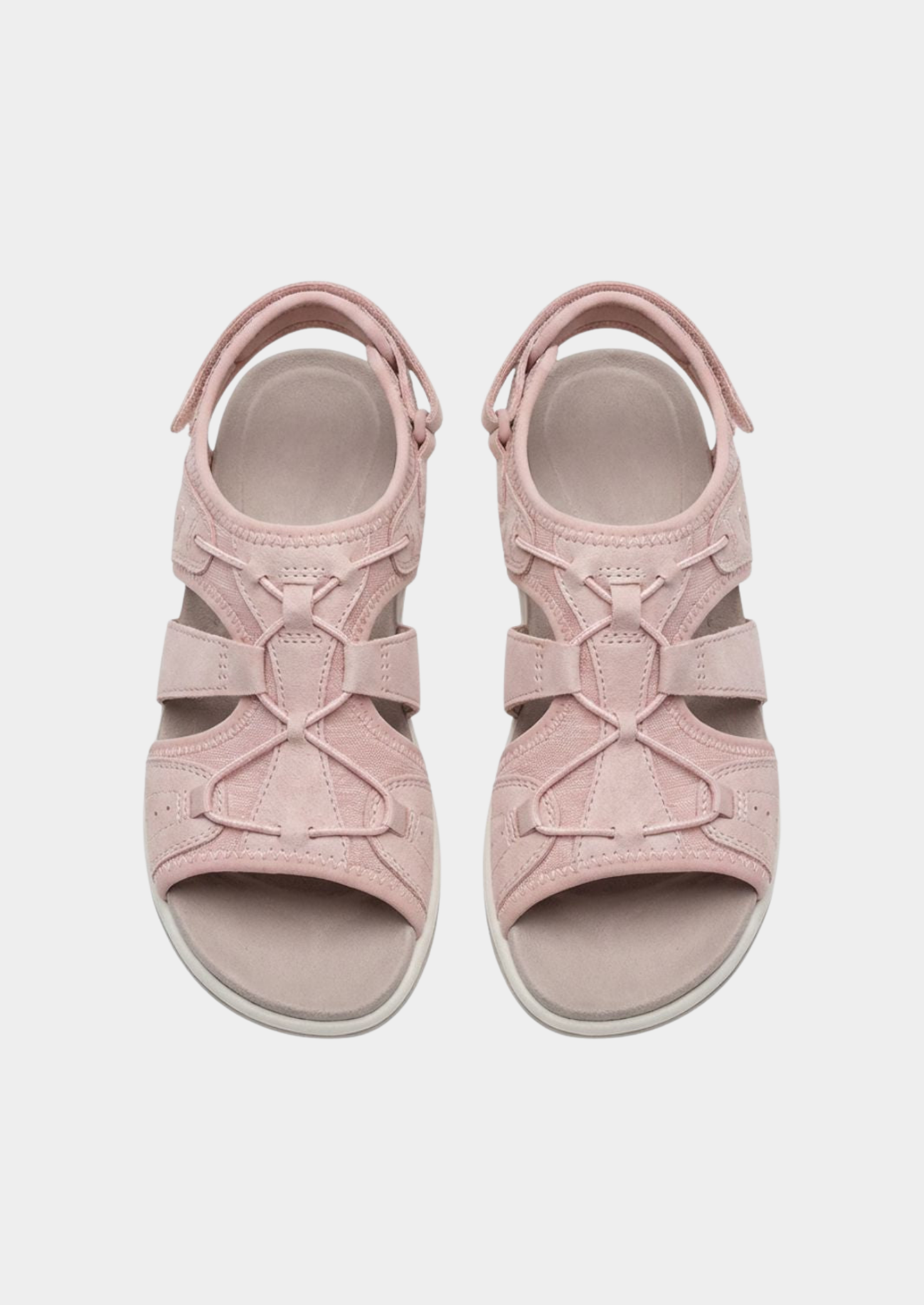 Women’s Multi-Strap Sandals with Velcro Closure and Adjustable Fit