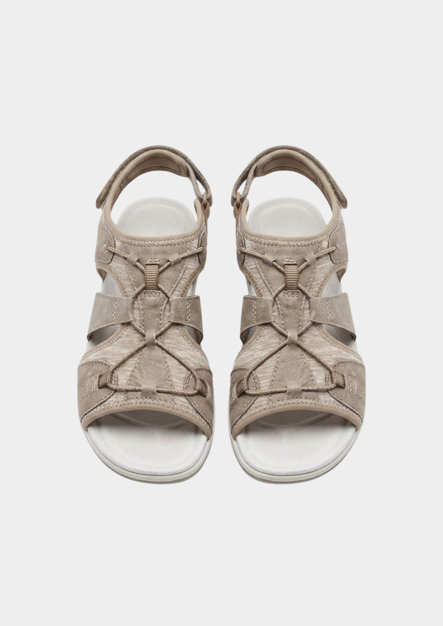 Women’s Multi-Strap Sandals with Velcro Closure and Adjustable Fit