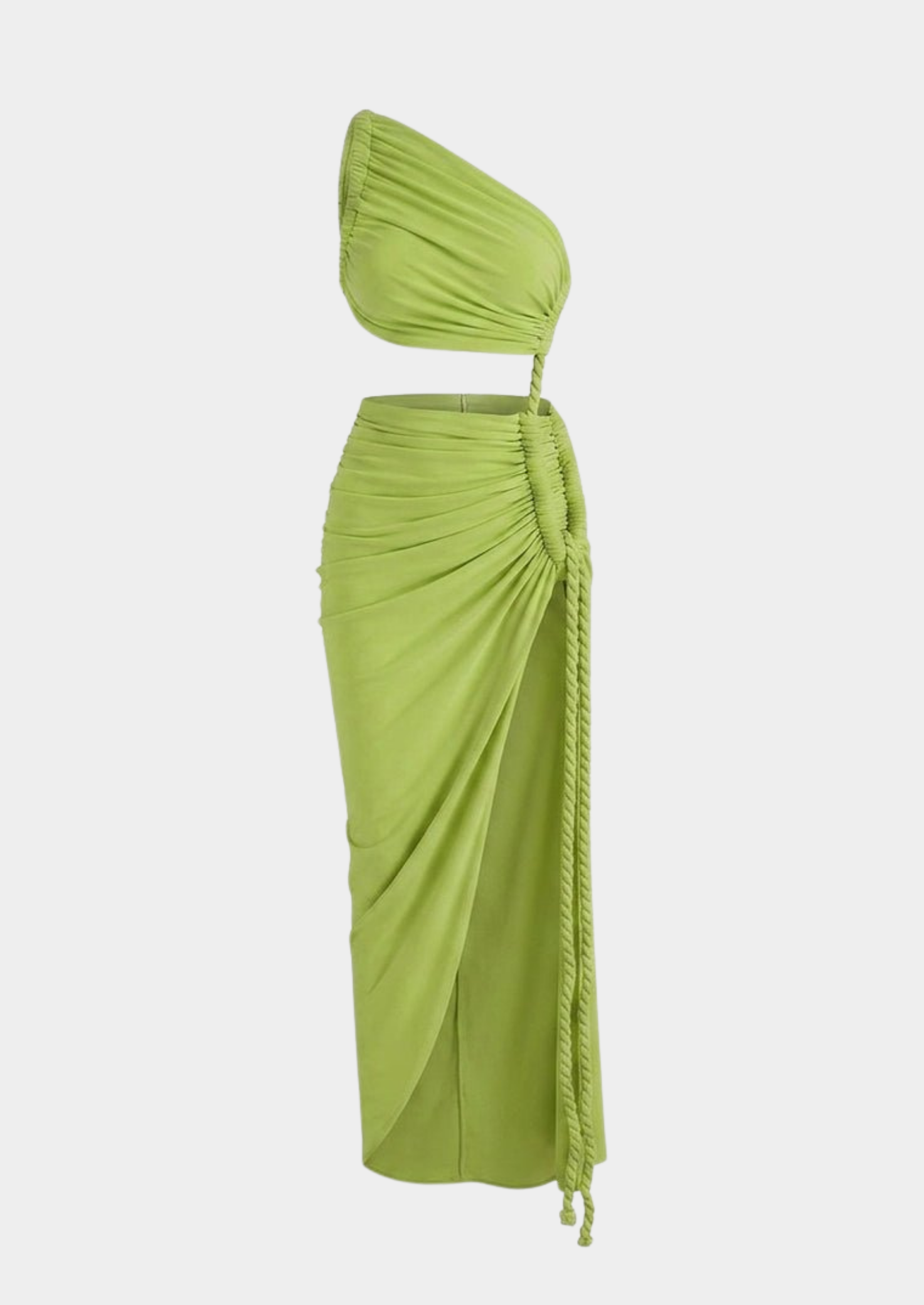 Women’s One-Shoulder Maxi Dress with Side Cutout