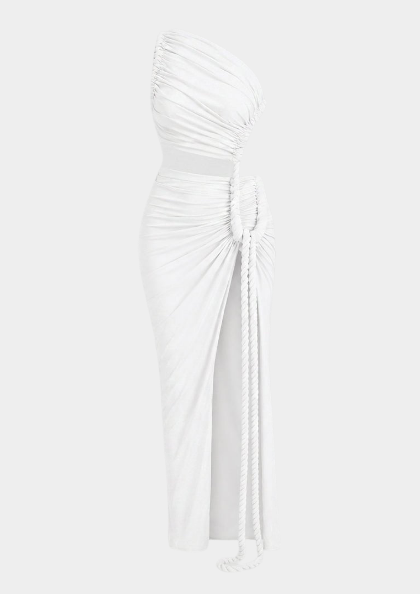 Women’s One-Shoulder Maxi Dress with Side Cutout