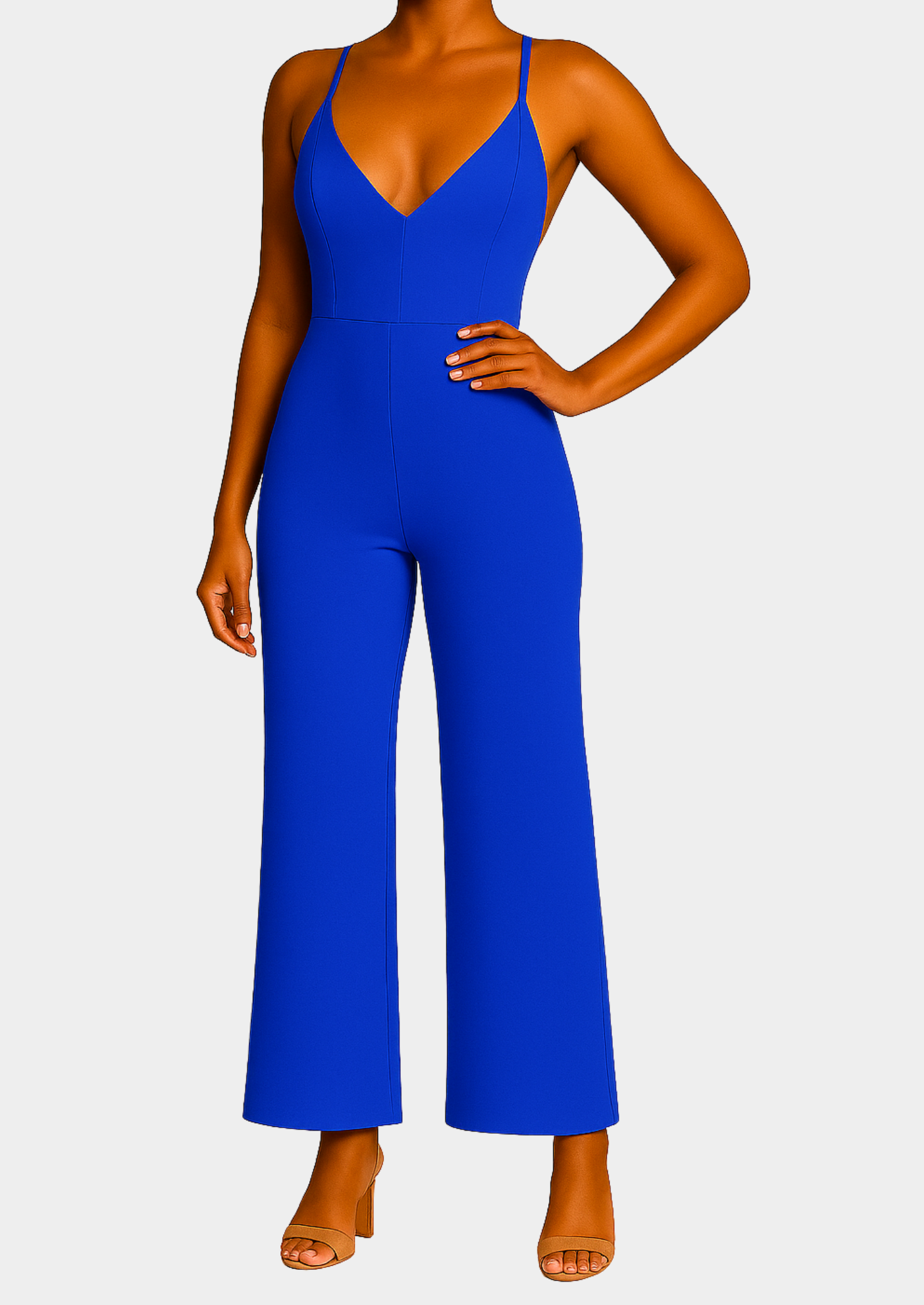 Women’s One-Shoulder Wide-Leg Jumpsuit with Asymmetric Neckline