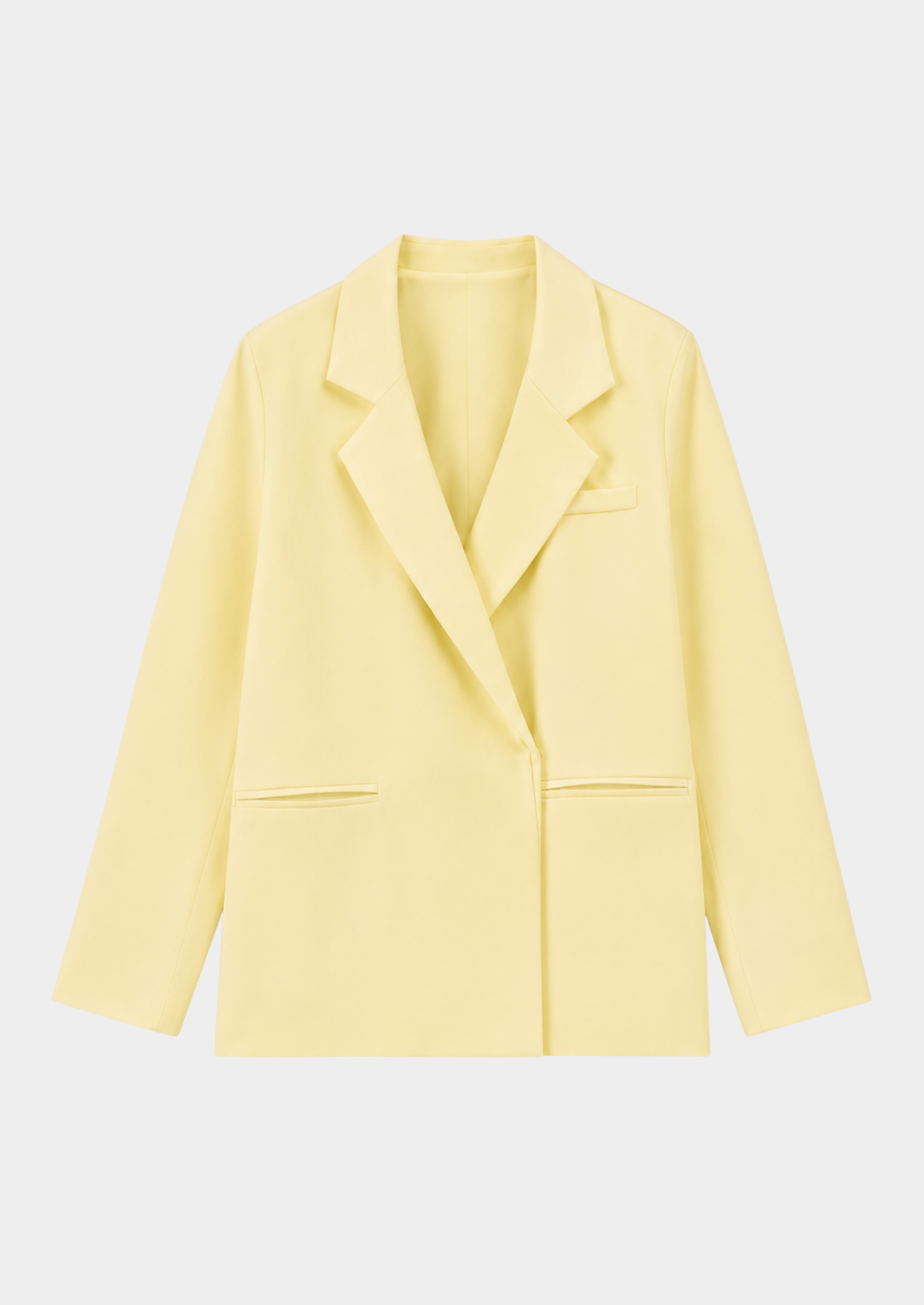 Women’s Oversized Blazer with Sleeves and Notched Lapel