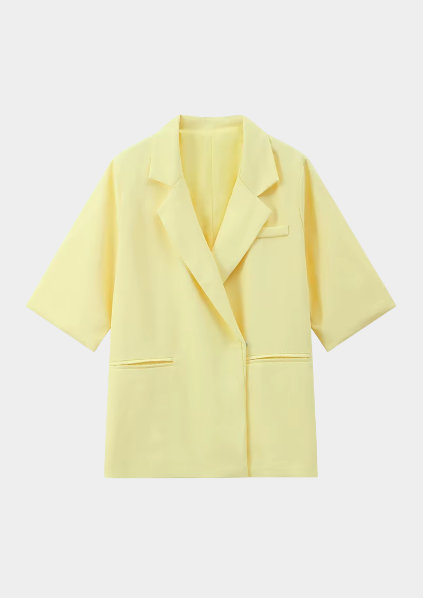 Women’s Oversized Blazer with Sleeves and Notched Lapel