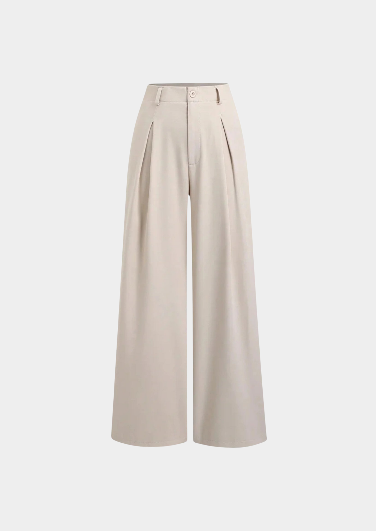 Women’s Pleated Wide-Leg Trousers with High Waist