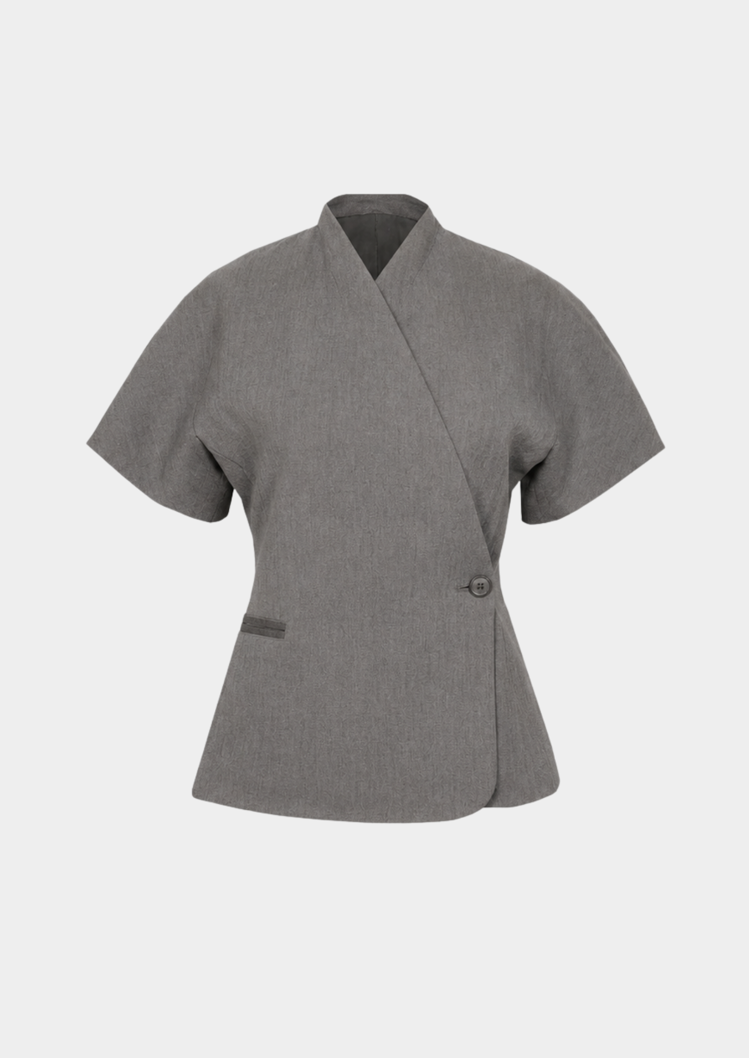 Women’s Short Sleeve Blazer with V-Neck