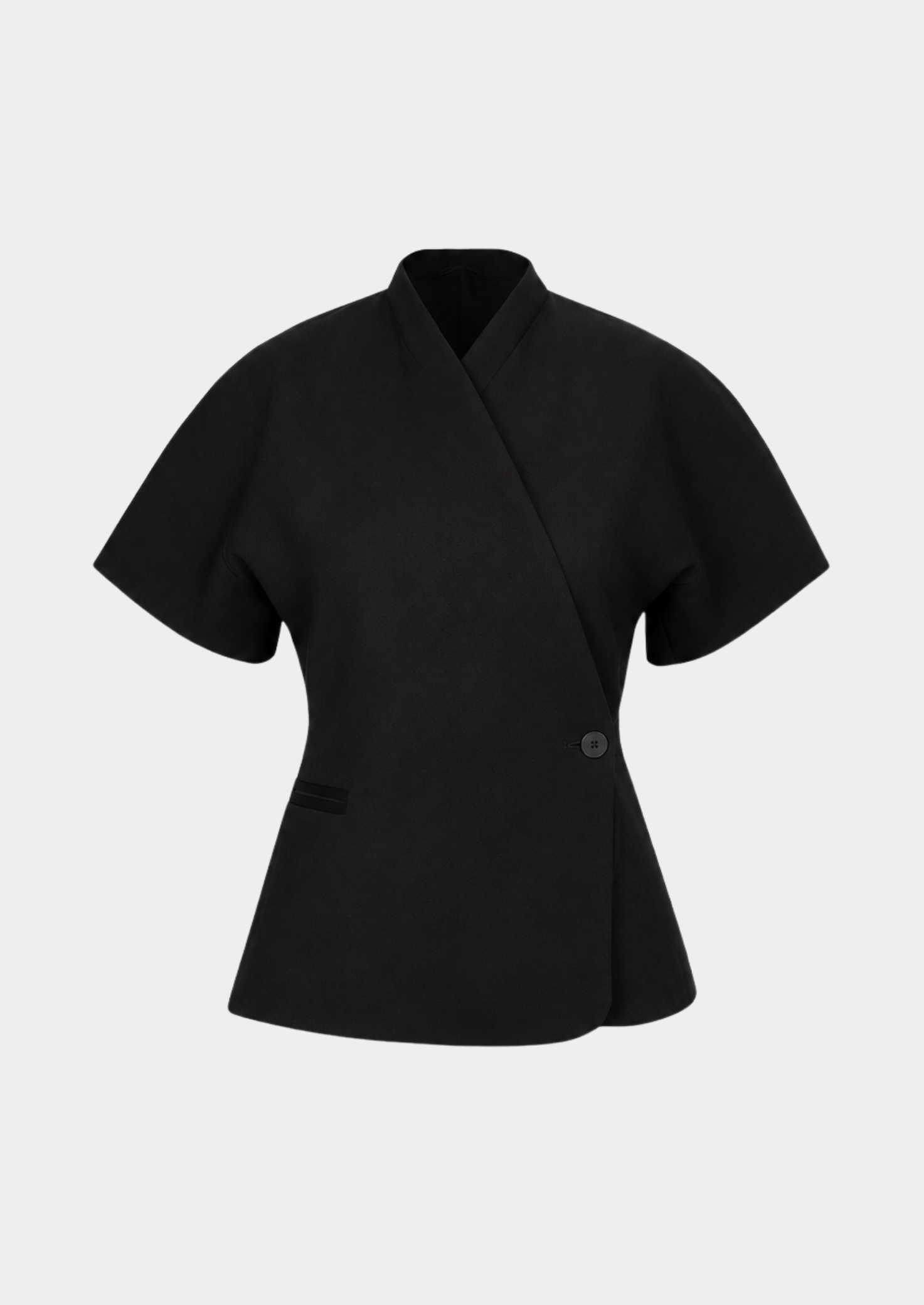 Women’s Short Sleeve Blazer with V-Neck