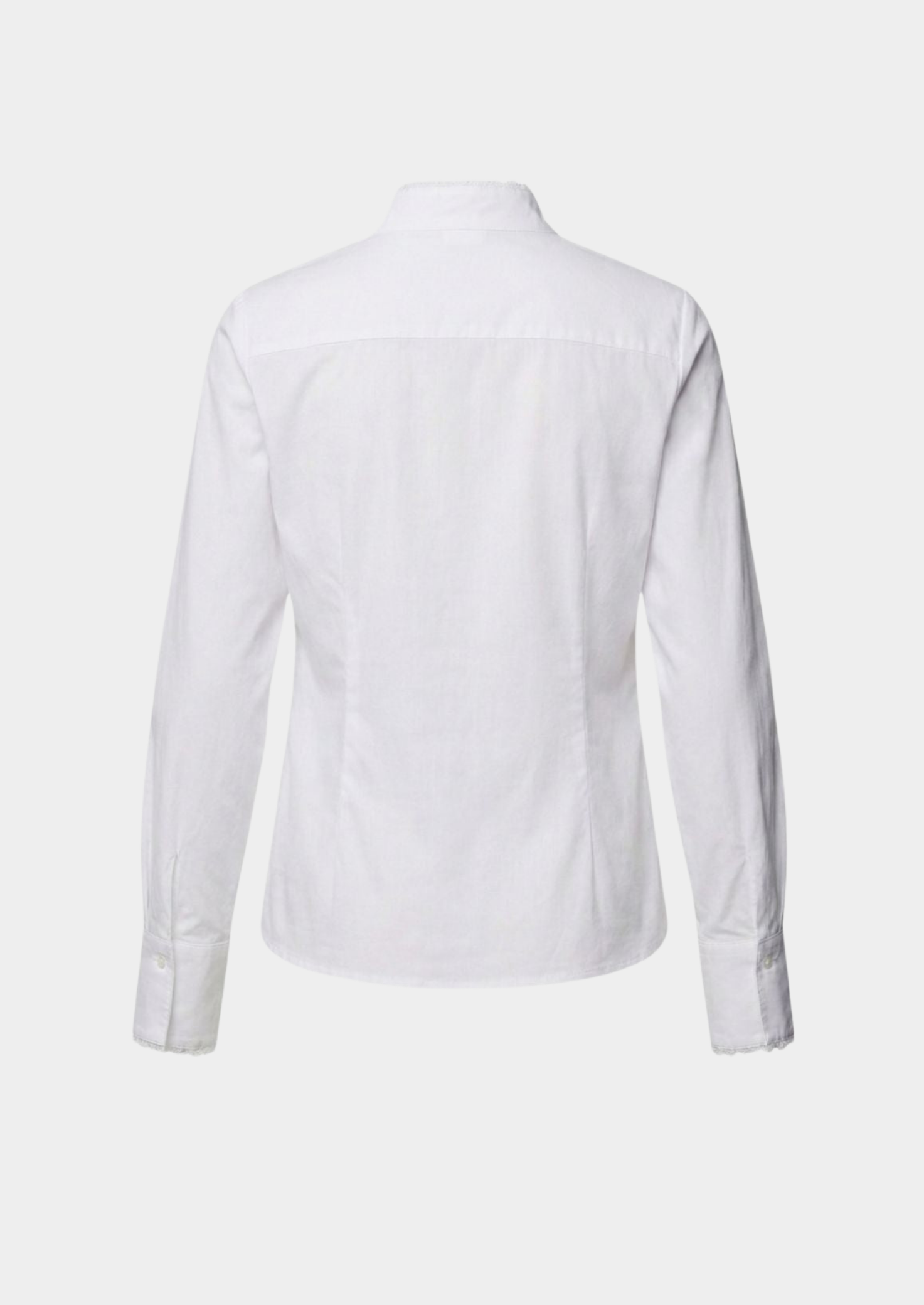 Women’s V-Neck Blouse with Button Placket and Long Sleeves